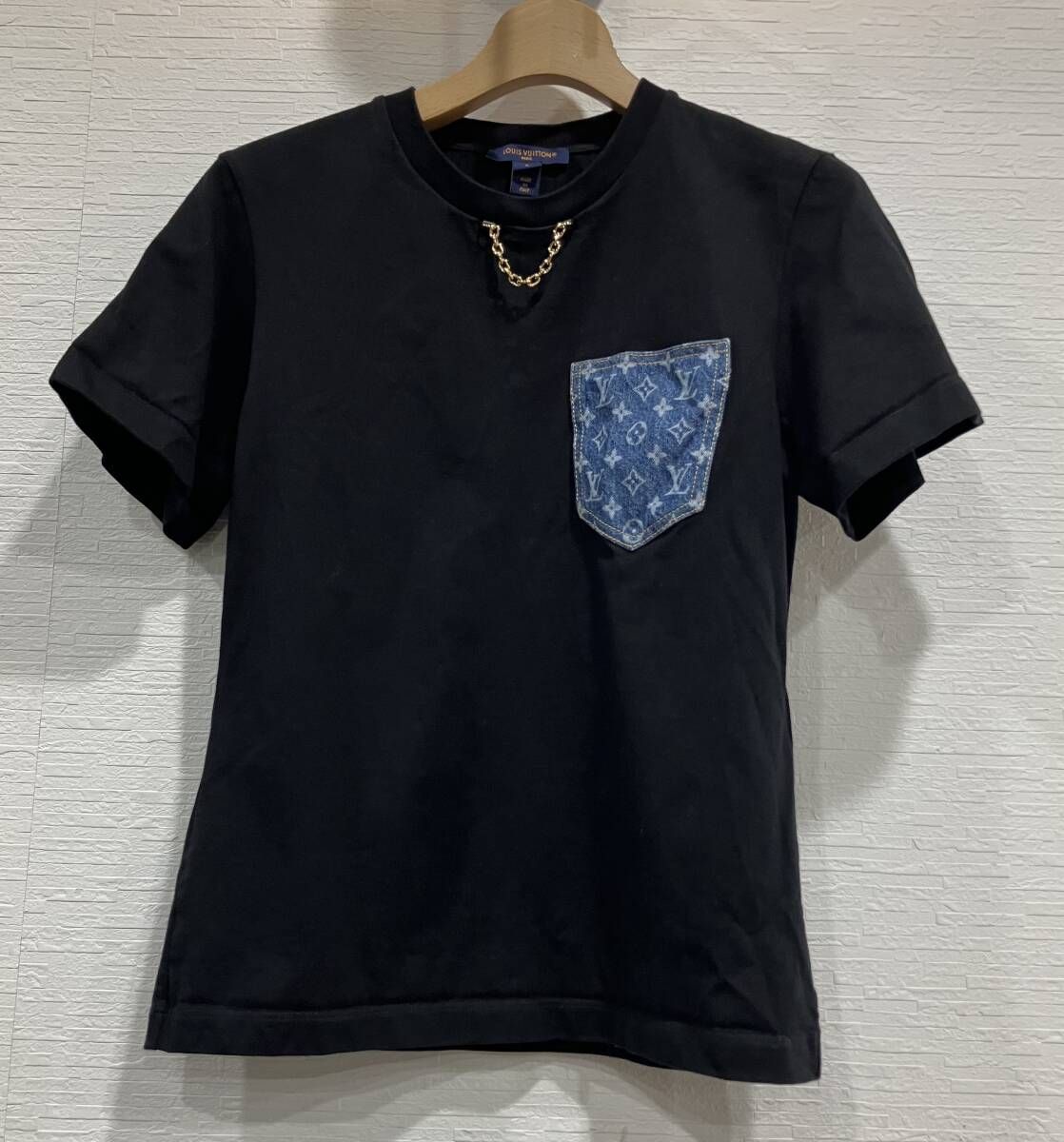 LOUIS VUITTON モノグラム ポケット T 洋服 ブラック ルイヴィトン