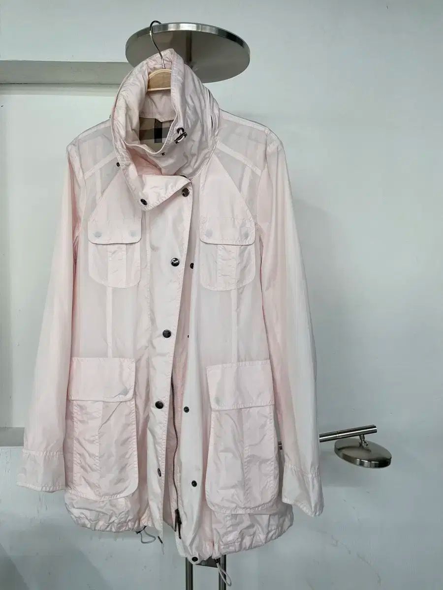 バーバリーブリット ウィンドブレーカー バーバリー ナイロン ピンク