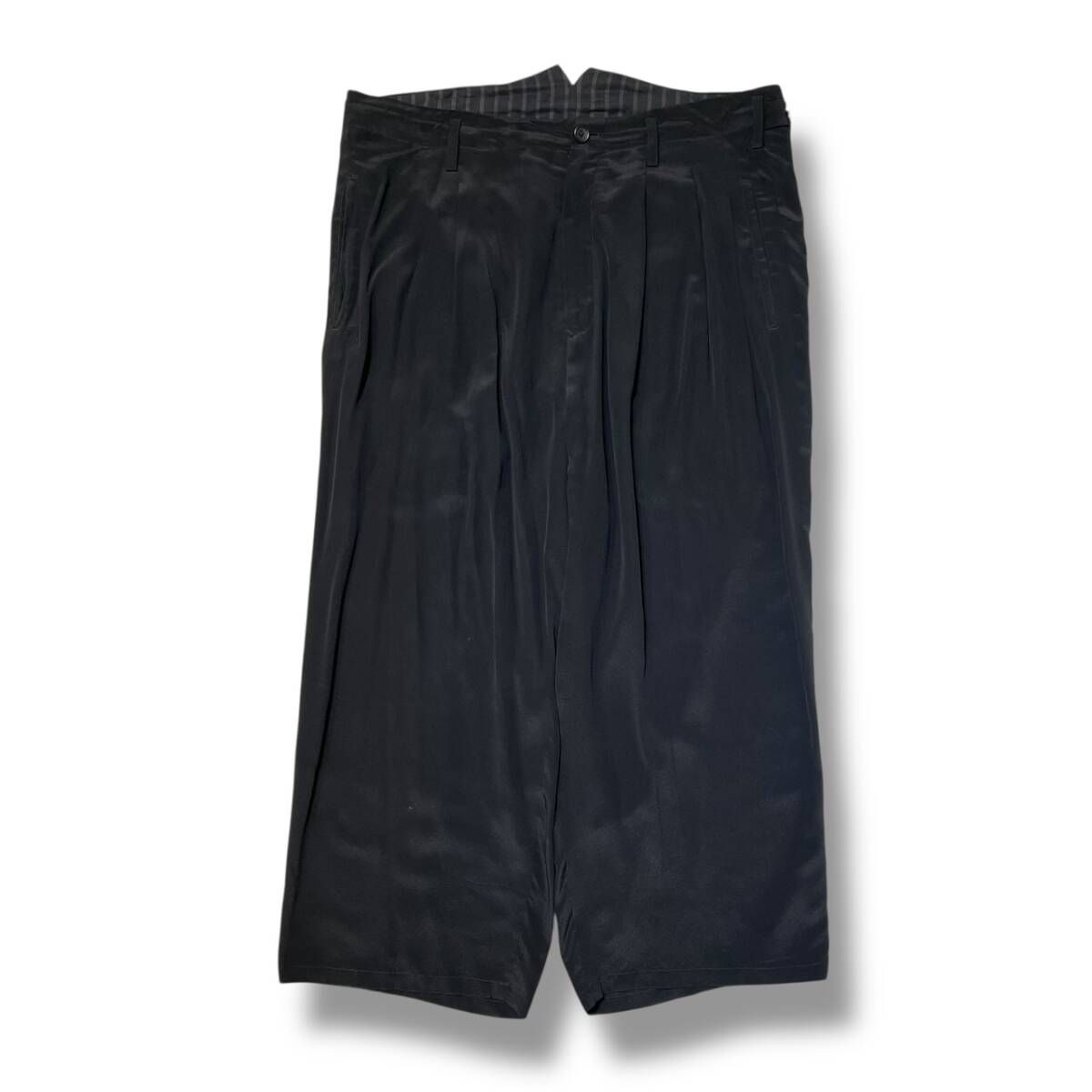 25ss Yohji Yamamoto POUR HOMME 12M SILK DECINE UNB ALANCED PANTS