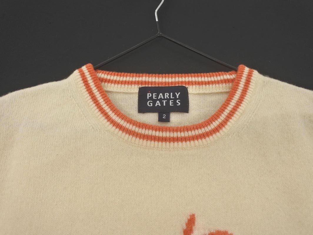 PEARLY GATES パーリーゲイツ ウール100% ニット ベスト size2