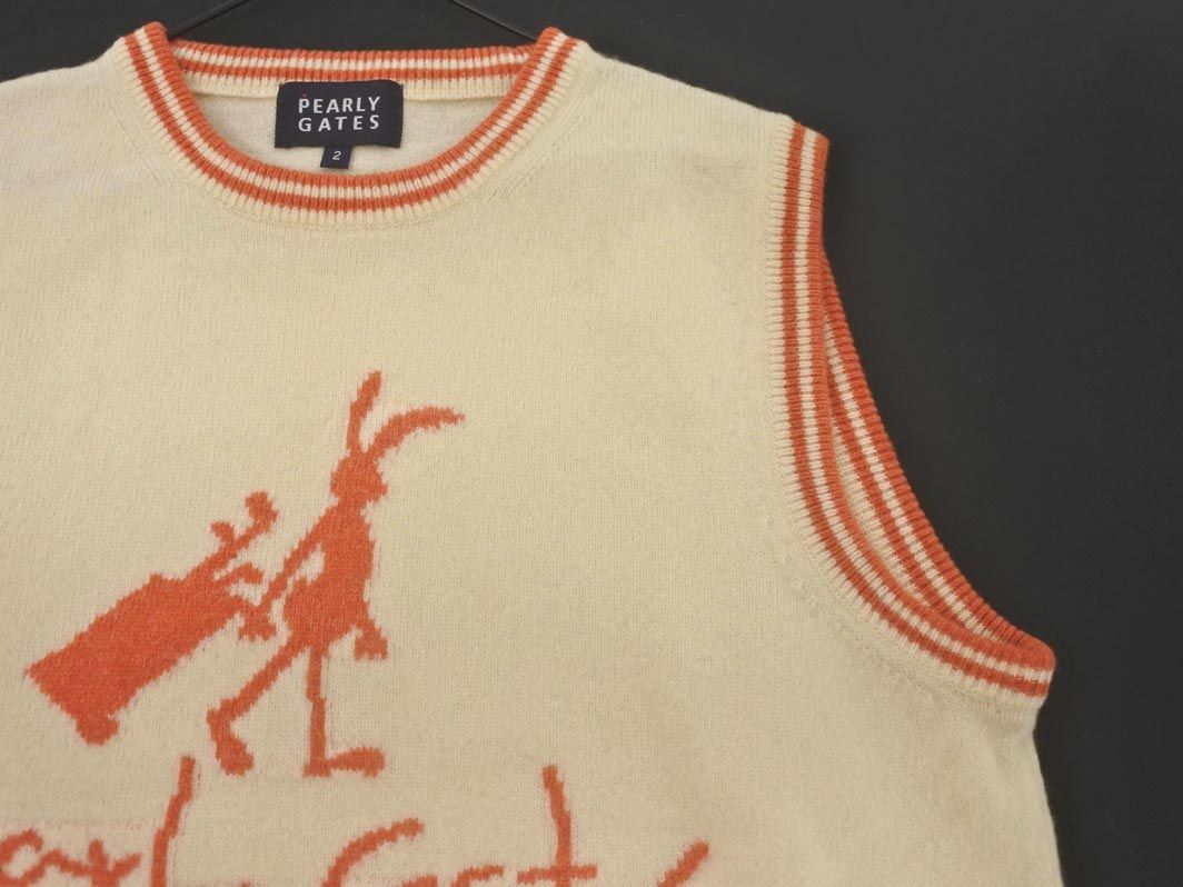 PEARLY GATES パーリーゲイツ ウール100% ニット ベスト size2