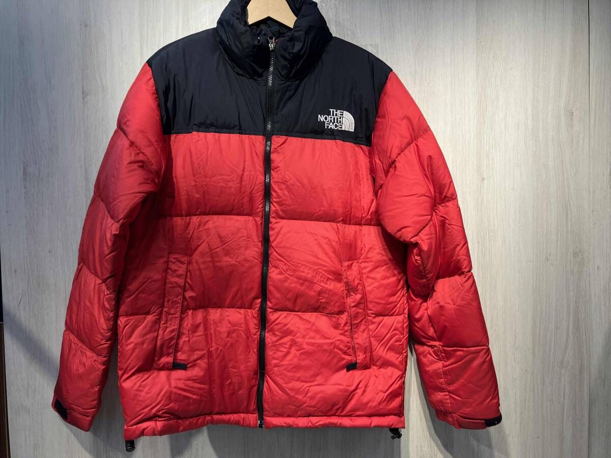 THE NORTH FACE ND91841／Nuptse Jacket／RED／ヨゴレあり ダウン