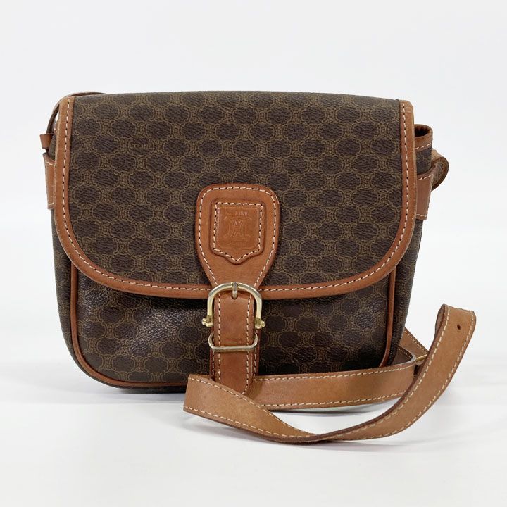 セリーヌ CELINE マカダム柄 ショルダーバッグ トリオンフ レザー