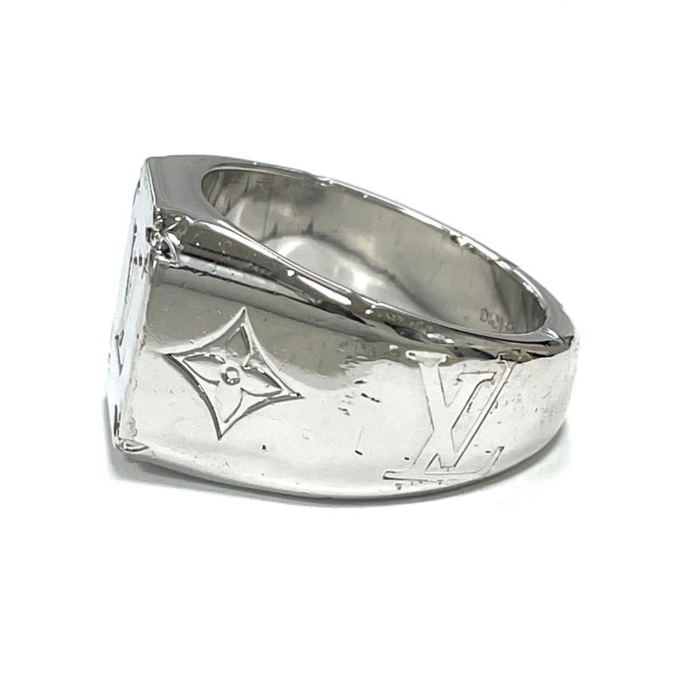 ルイヴィトン シグネットリング M62488 Lサイズ モノグラムシルバー
