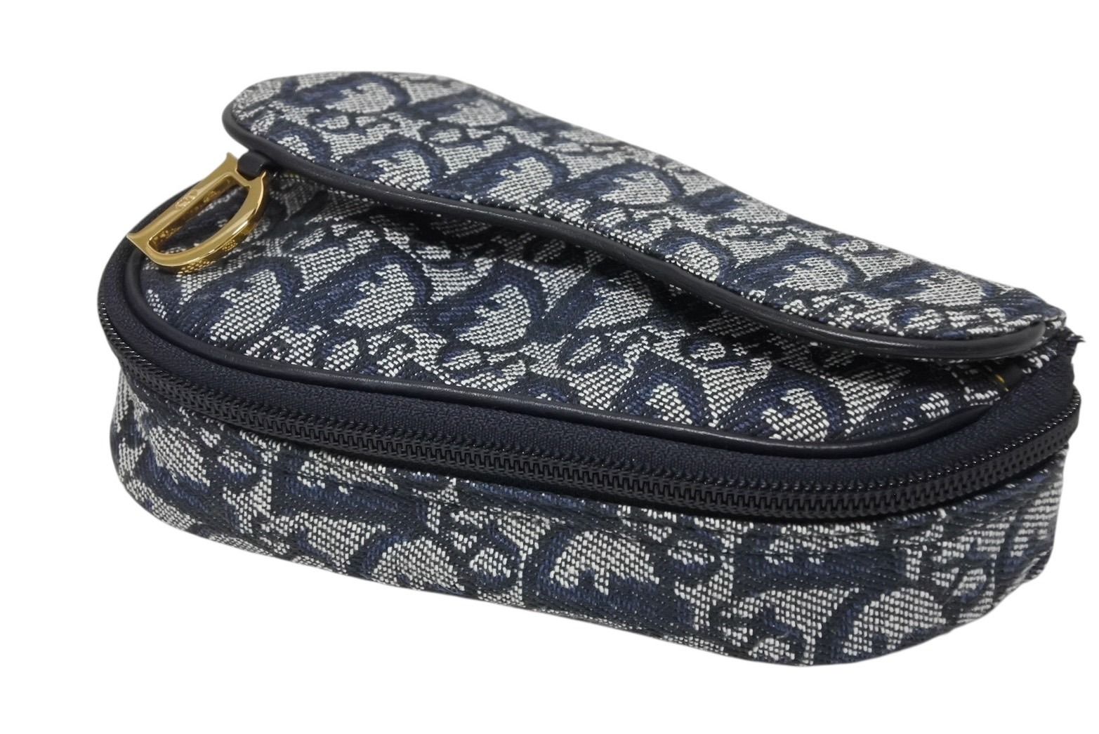 極美品 ChristianDior クリスチャンディオール サドルポーチ MC1928