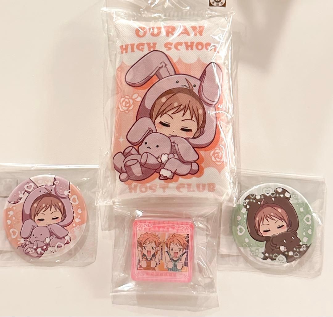 MR-01507 桜蘭高校ホスト部 缶バッジ アクリルクリップ くじメイト