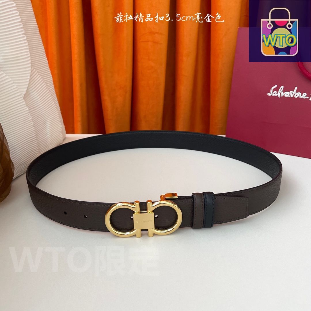 今日特価】FERRAGAMO フェラガモ ダブルフェイスレザーベルト - メルカリ