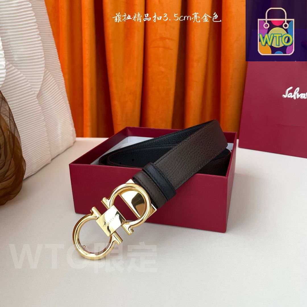 今日特価】FERRAGAMO フェラガモ ダブルフェイスレザーベルト - メルカリ