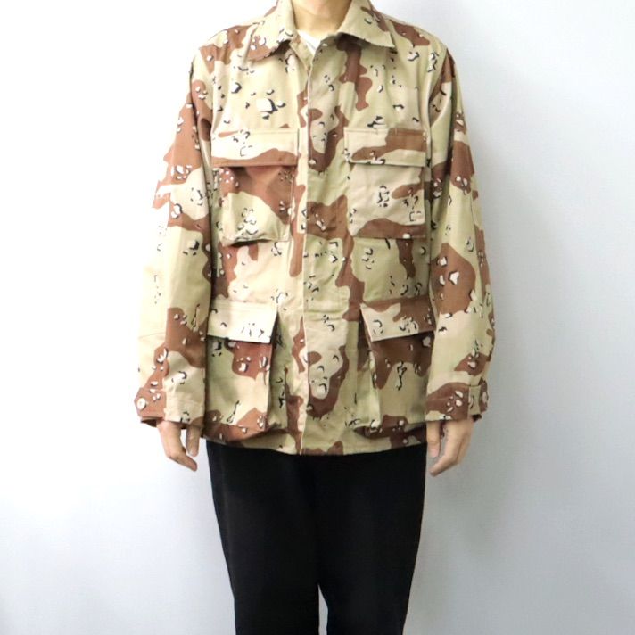 80s US ARMY チョコチップカモ BDUジャケット デッドストック 80s US ARMY BDU ジャケット 米軍 チョコチップ 迷彩