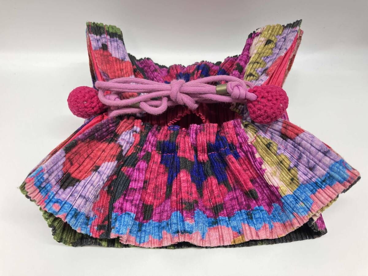 PLEATS PLEASE ISSEI MIYAKE PP54-AG521 プリーツ巾着バッグ ポーチ
