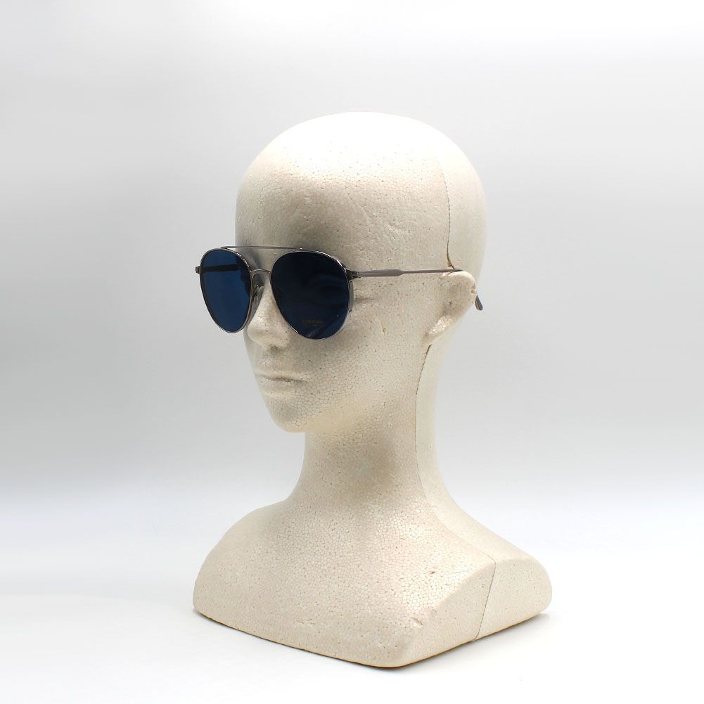 トムフォード TF0691 14V 58 サングラス メンズ ブルー シルバー トムフォード TOM FORD TF0691 14V 58 サングラス ノーズパット メガネ