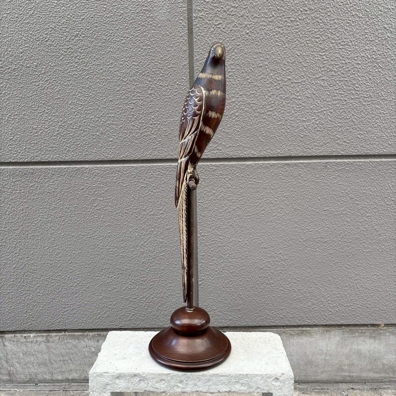 スペイン製 鳥 木製 オブジェ ヴィンテージ Sarreid LTD 高さ58cm 置物