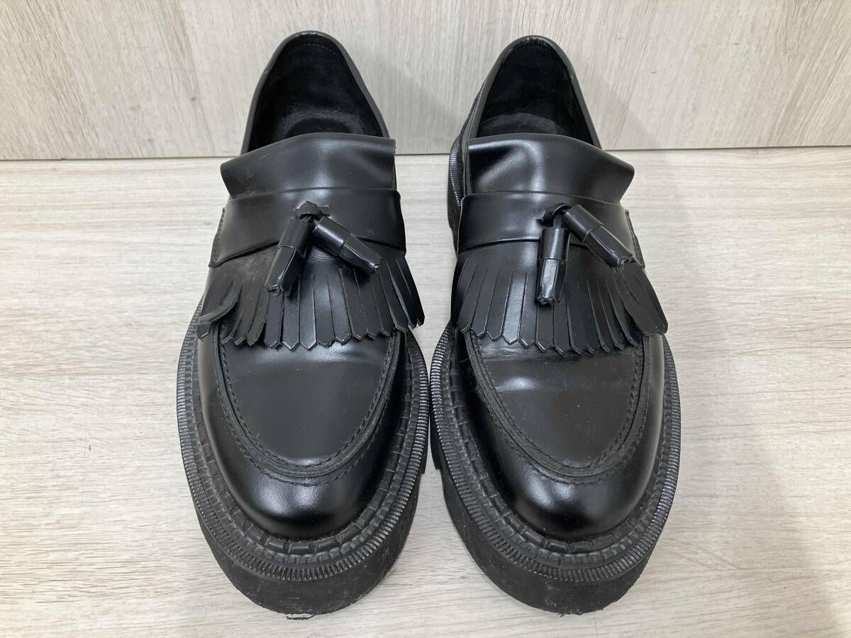 MAISON SPECIAL メゾン SHOES FACTORY コラボ タッセルローファー 27 5 cm ブラック