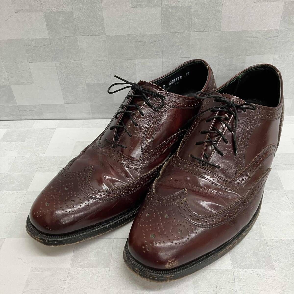 THE FLORSHEIM SHOE フローシャイム 革靴 ロングウィングチップ 