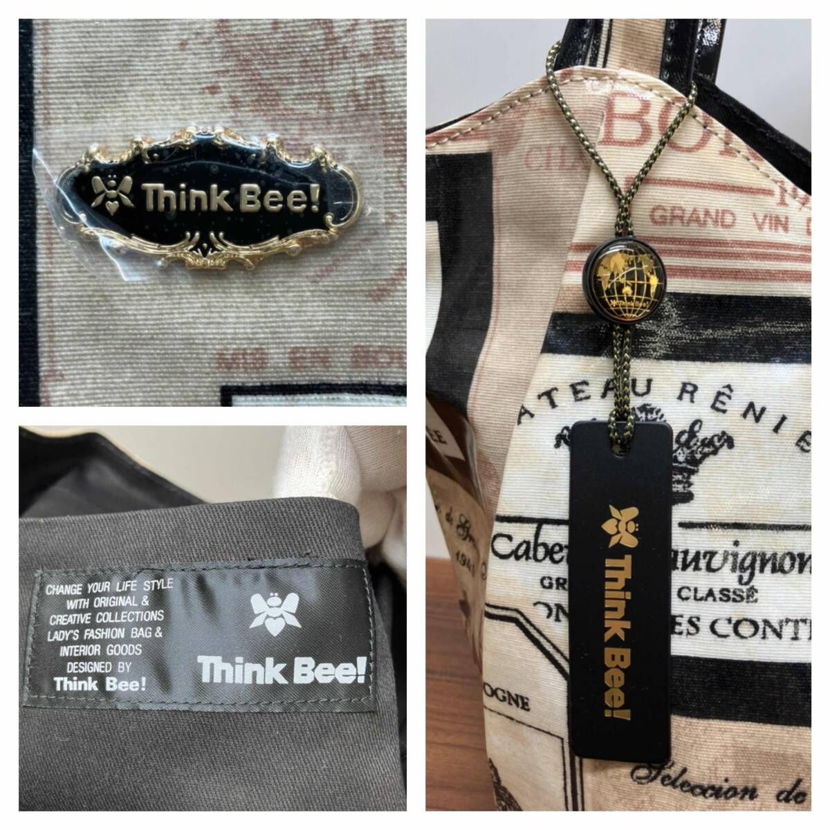美品 ☆Think Bee! シンクビー ト-トバッグ JAL限定 シンクビー Think 