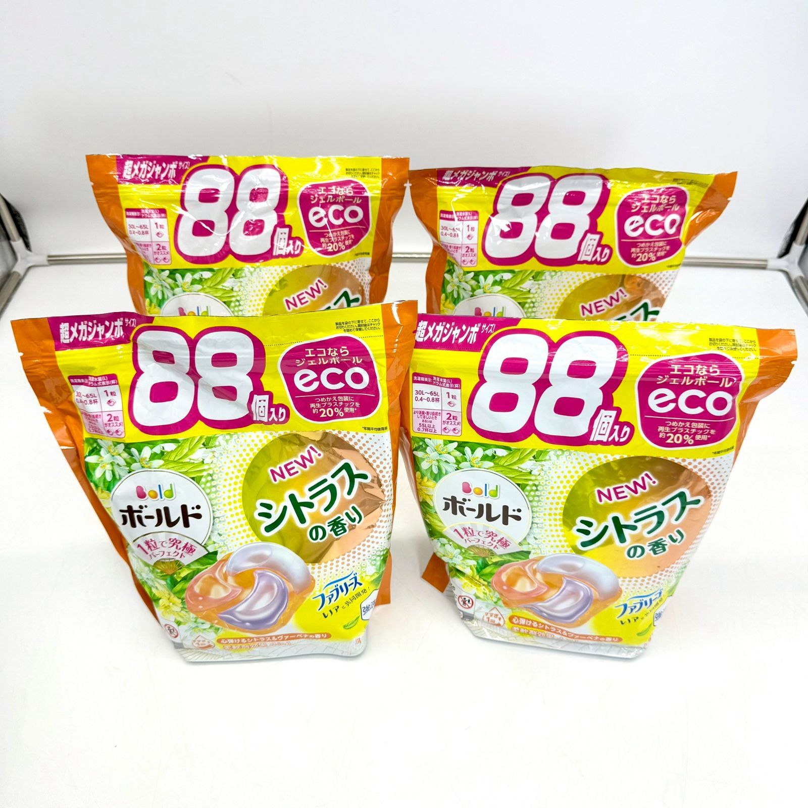 廃盤品】ボールド ジェルボール シトラスの香り 超メガジャンボ 88個×4
