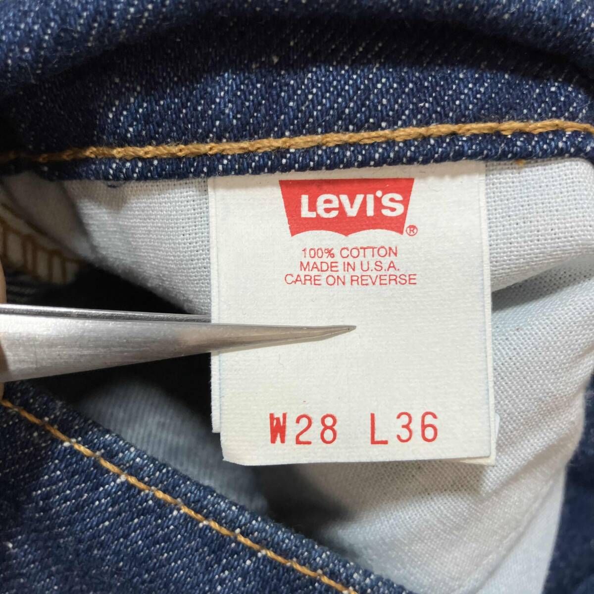 早い者勝ち　リーバイス US505  W36 L34  米国製  デッドストック デッドストック☆90s USA製 Levi'sリーバイス 505 ブラック デニム