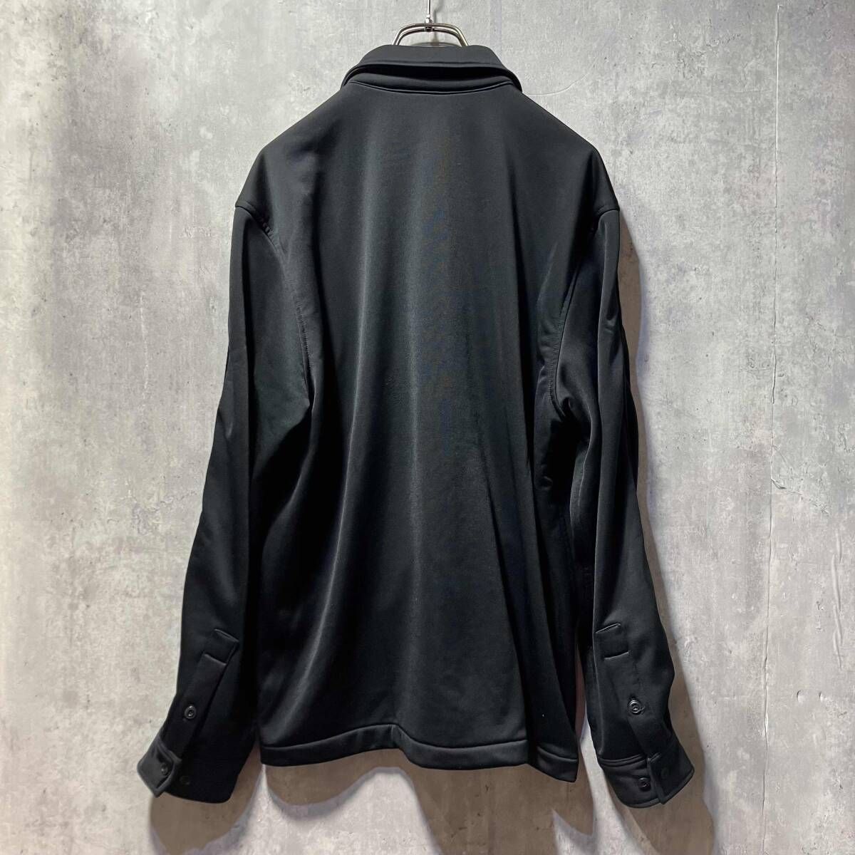 KITH BOXY COLLARED OVERSHIRT BLACK sizeXS 長袖ポロシャツ キス