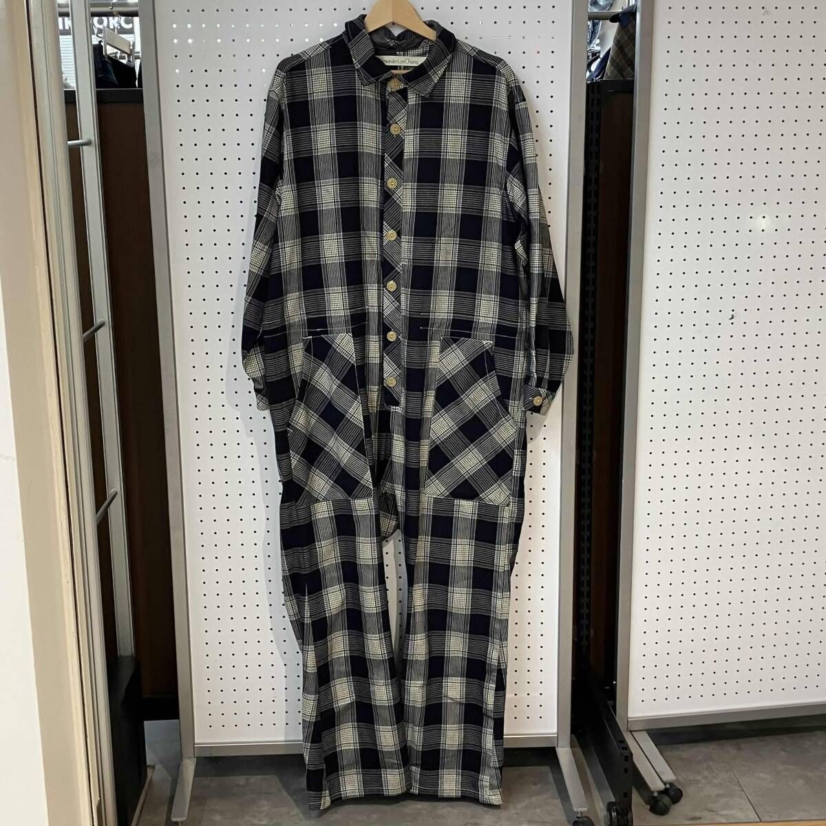 Alexander Lee Chang アレキサンダーリーチャン AC 041910 チェック オールインワン オーバーオール