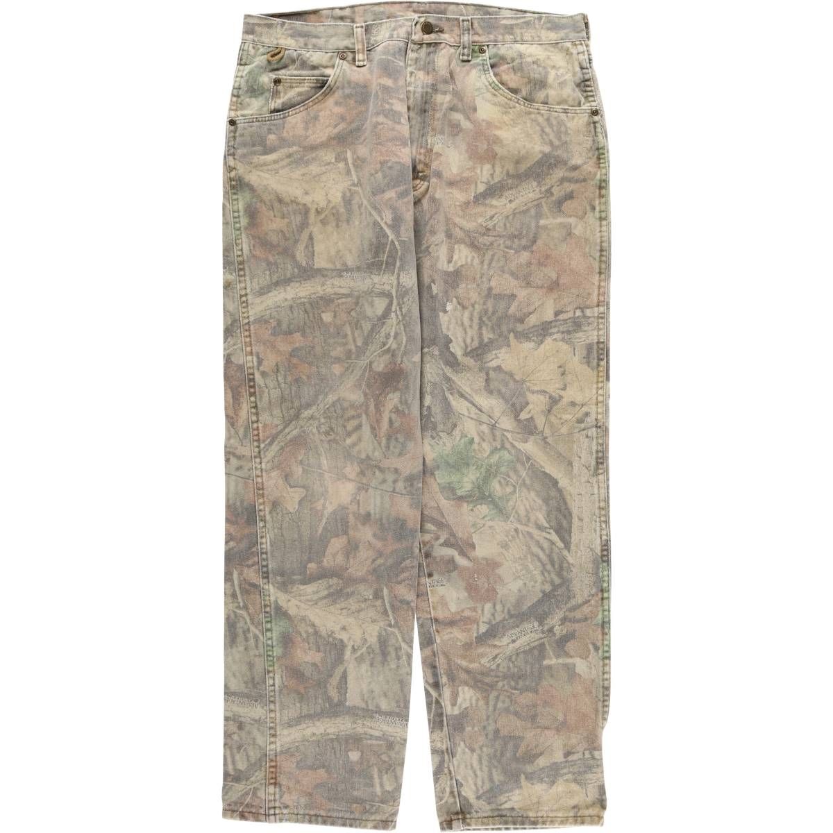 古着 ラングラー Wrangler RUGGED WEAR 迷彩柄 リアルツリーカモ