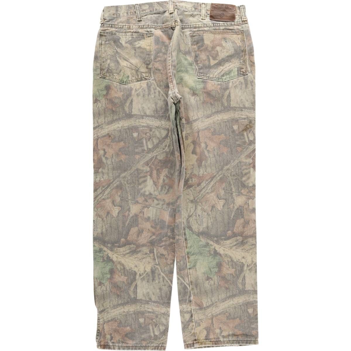 古着 ラングラー 迷彩 リアルツリーカモ 総柄 ダブルニー デニムパンツ W40 Wrangler（ラングラー）の「【ヴィンテージ古着】Wrangler/ラングラー