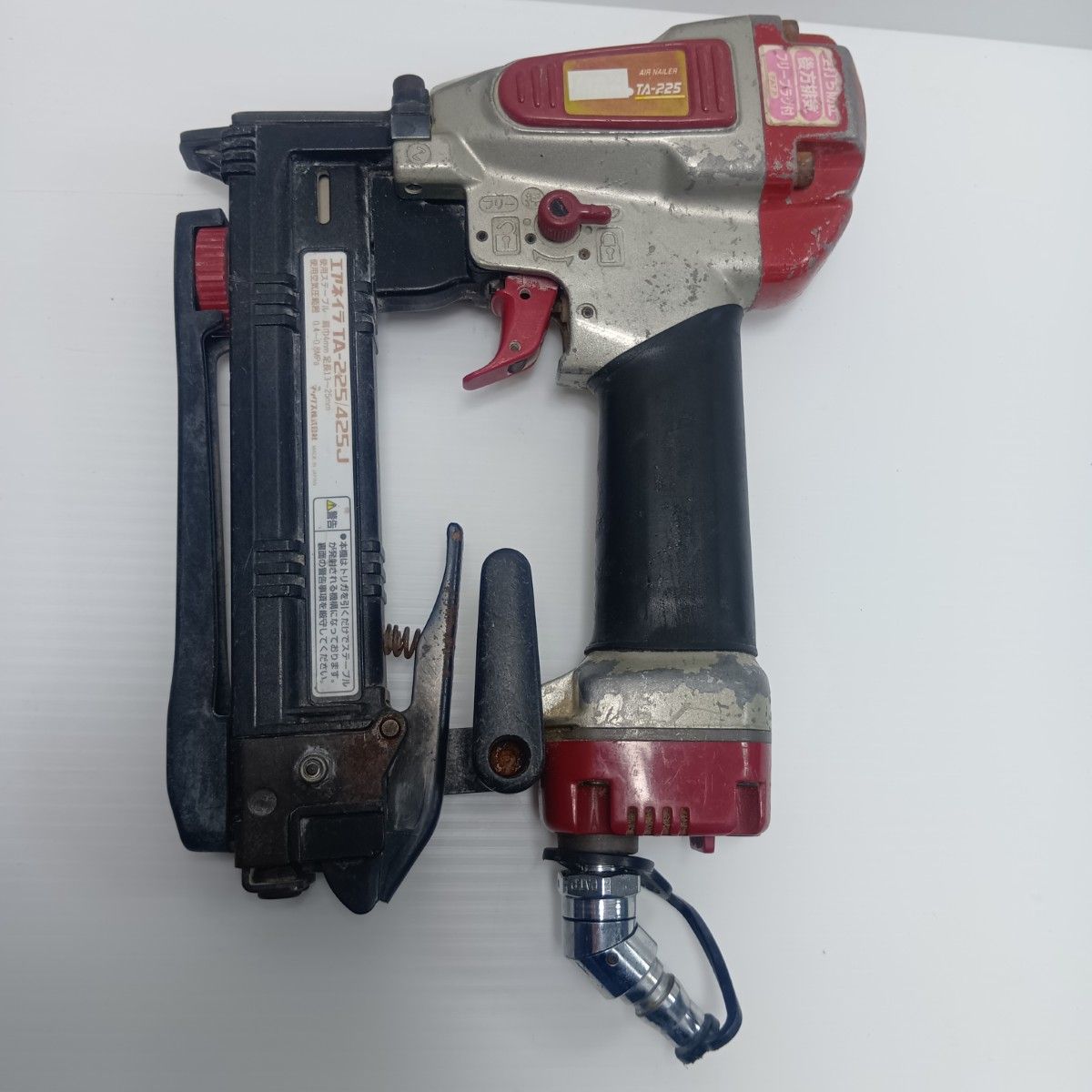 MAX マックス エアタッカ 本体のみ 常圧 25 mm 使用感有 TA 225 425 J レッド