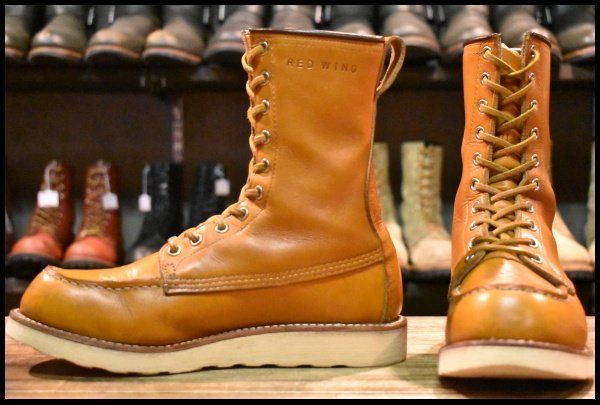 6.5 D 18年 レッドウィング 9877 ゴールドラセット ロング アイリッシュセッター モックトゥ 編み上げ ブーツ redwing GP 286