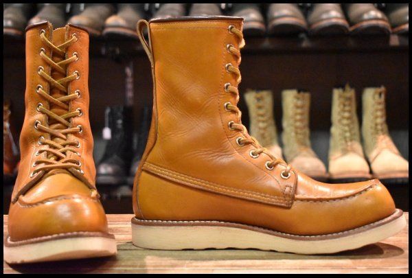 6 5 D 18年 レッドウィング 9877 ゴールドラセット ロング アイリッシュセッター モックトゥ 編み上げ ブーツ redwing GP 286