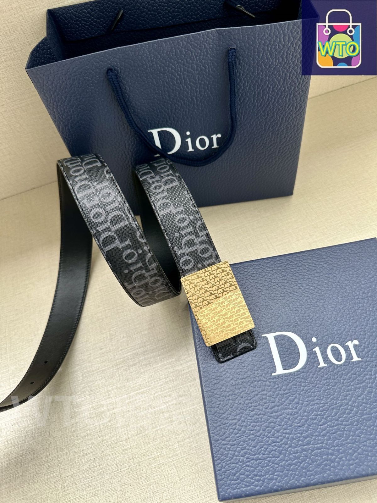 今日特価】Dior ディオール 35mm 両面ベルト - メルカリ