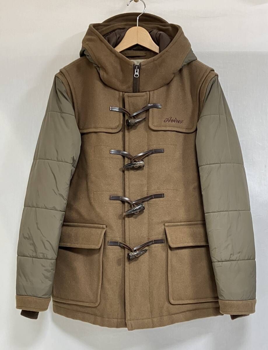 ジャケット・アウター oioi AVIREX BASIC TOWN DUFFLE COAT 6142172 サイズM カーキ 中綿入り