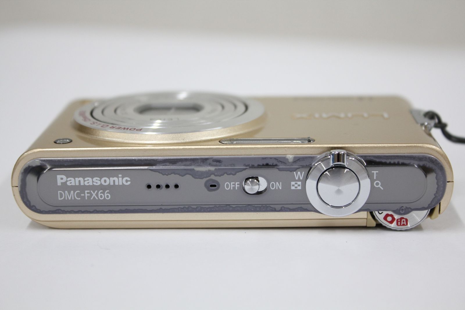 返品保証】 パナソニック Panasonic LUMIX DMC-FX66 ゴールド 25mm