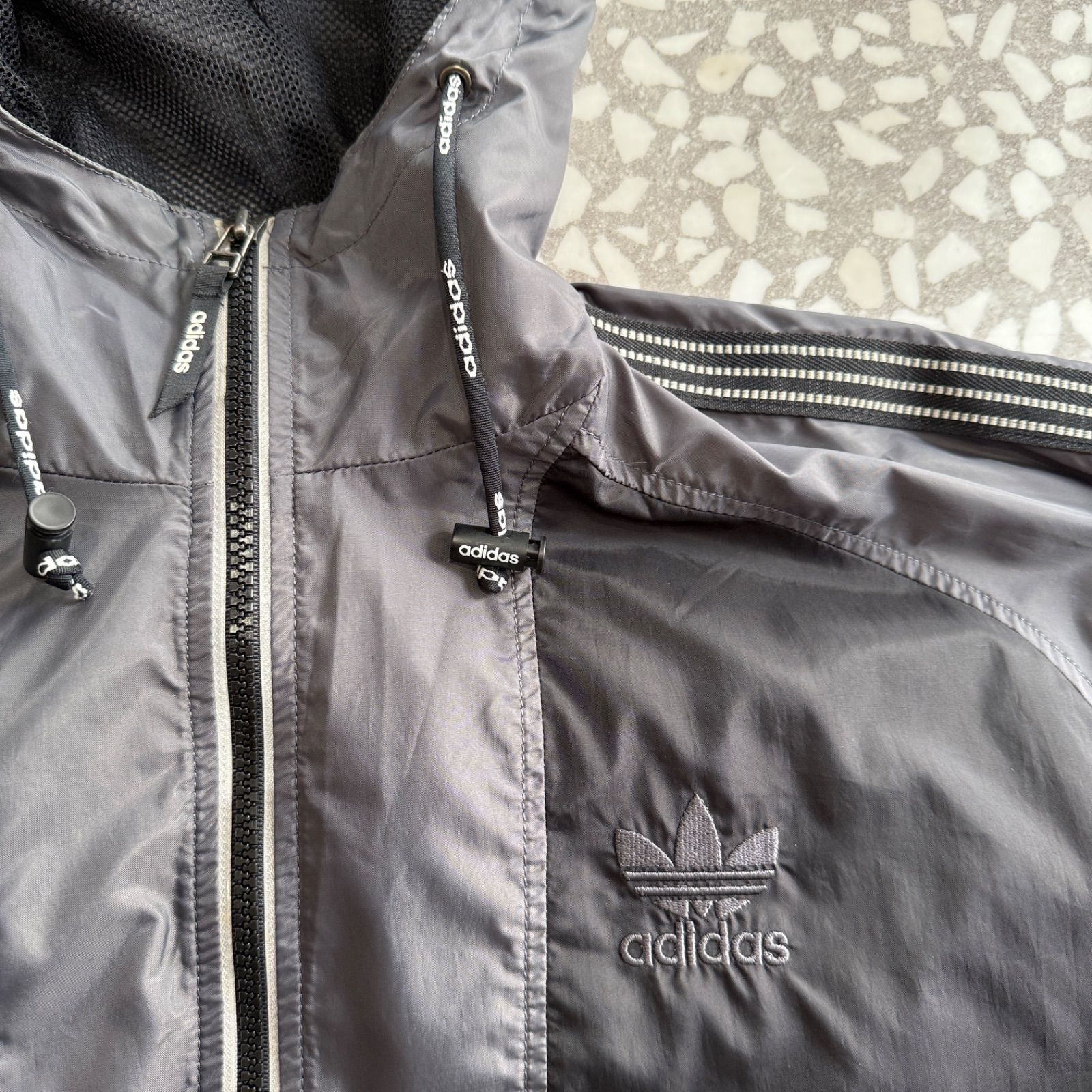 adidas / 90s- half zip anorak【ハーフジップ、ナイロンジャケット