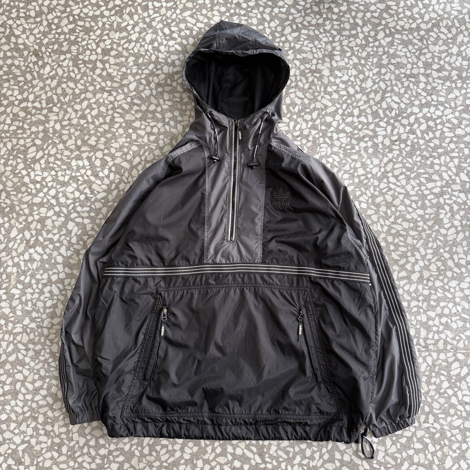 adidas / 90s- half zip anorak【ハーフジップ、ナイロンジャケット