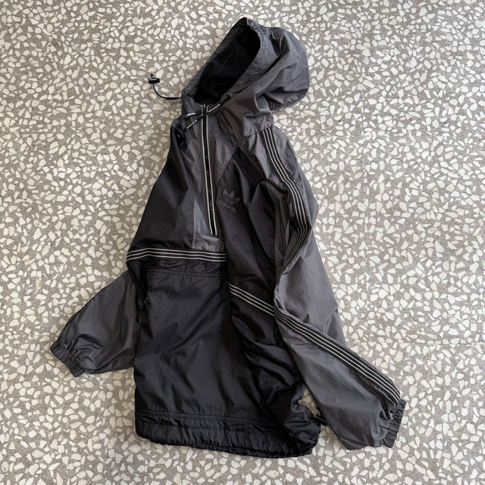adidas / 90s- half zip anorak【ハーフジップ、ナイロンジャケット