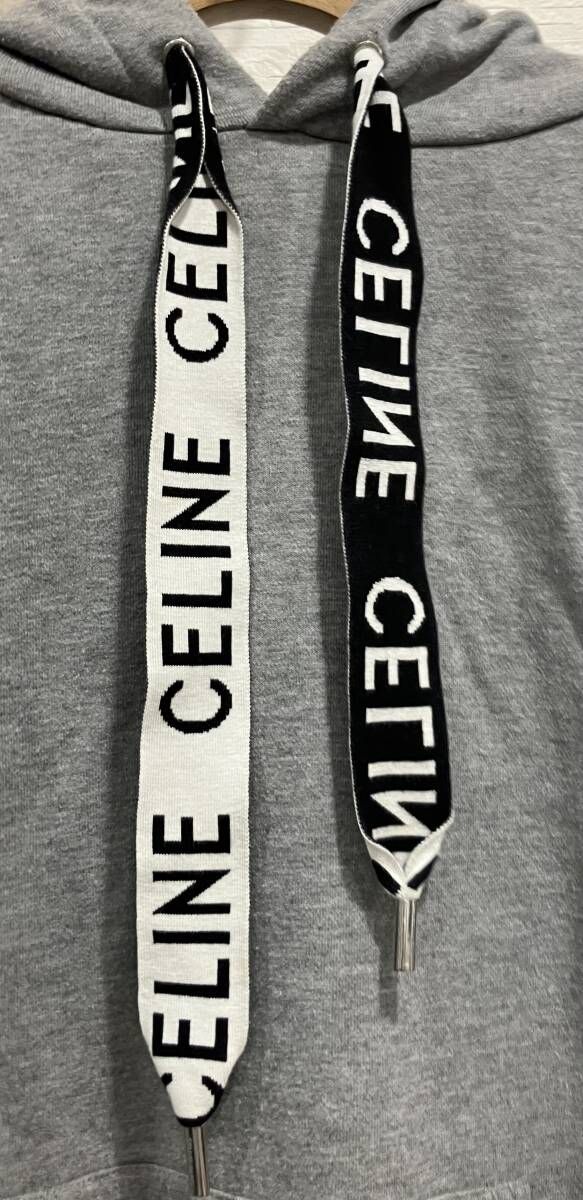 セリーヌ CELINE by 2Y468052H ロゴドローコード パーカー M セリーヌ CELINE by 2Y468052H ロゴドローコード パーカー M