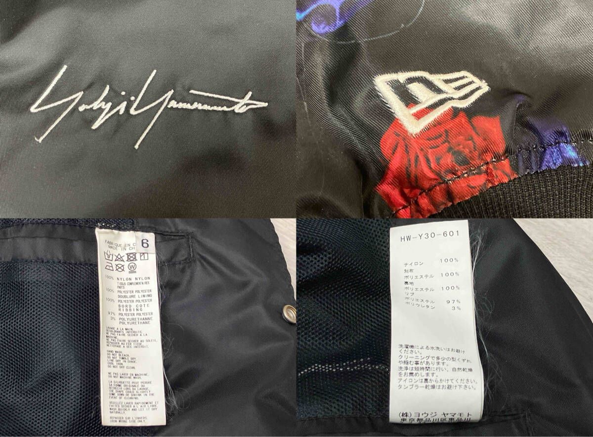 Yohji Yamamoto NEW ERA スカルローズコーチジャケットXXL YohjiYamamoto pour homme / ヨウジヤマモトプールオム × NEW ERA