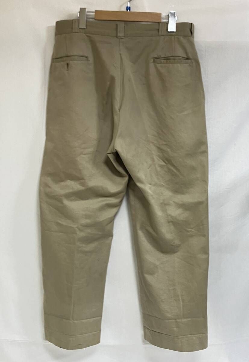 60s US ARMY 綿パン サイズL ベージュ RAPIDジップ チノトラウザーズ