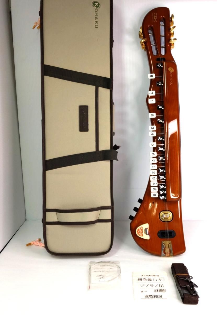 中古品】スズキ 電気大正琴 こはく ソプラノ CHK-1〇YR-54276〇 - メルカリ