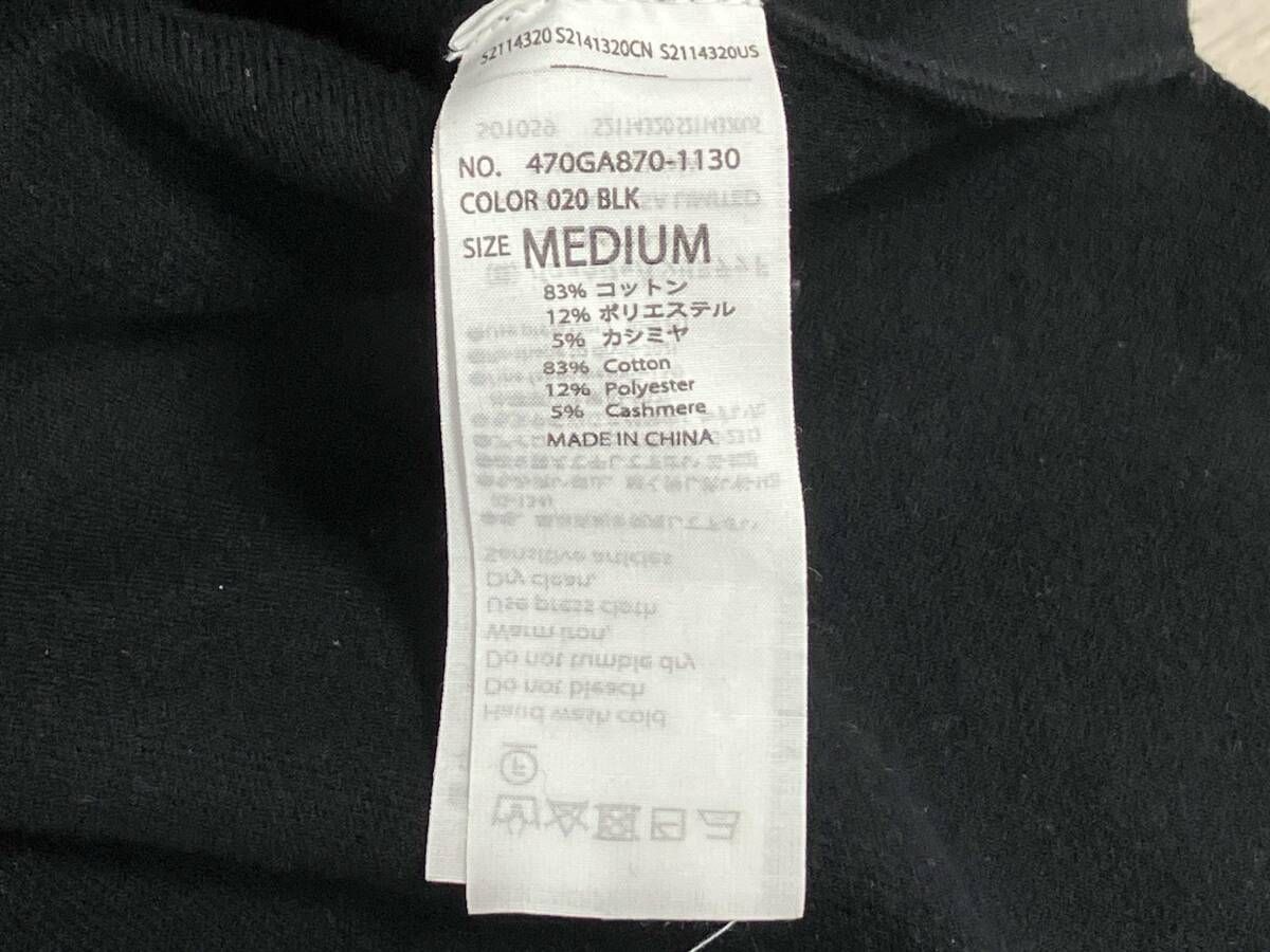 nagonstans/ナゴンスタンス/長袖ニット/ニットプルオーバー/23FW/ブラック/サイズM/470GA870-1130