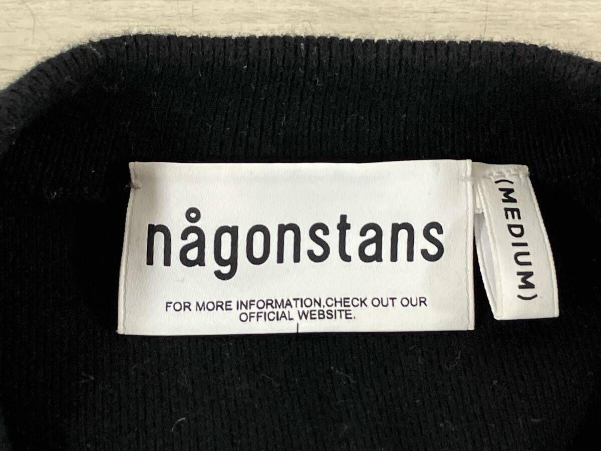 nagonstans/ナゴンスタンス/長袖ニット/ニットプルオーバー/23FW/ブラック/サイズM/470GA870-1130