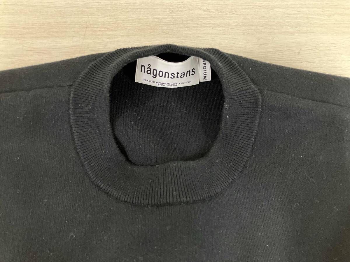 nagonstans/ナゴンスタンス/長袖ニット/ニットプルオーバー/23FW/ブラック/サイズM/470GA870-1130