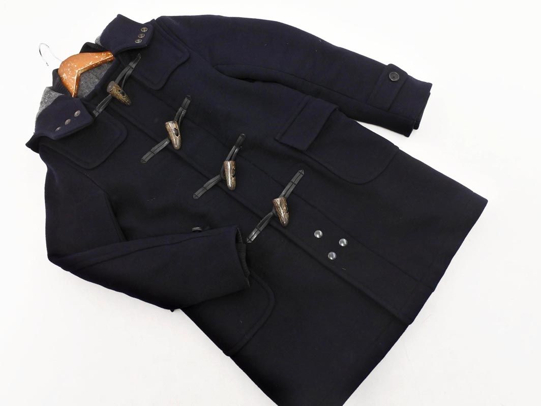 SCYE BASICS サイベーシック カシミヤ混 ダッフル コート size36/紺