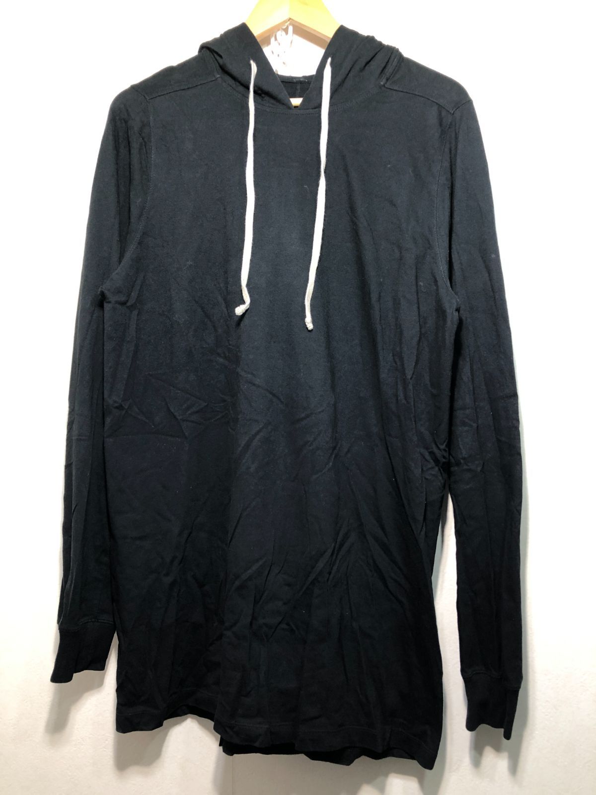 071132 Rick Owens PULLPVER COTTON T-SHIRT-HOODIE