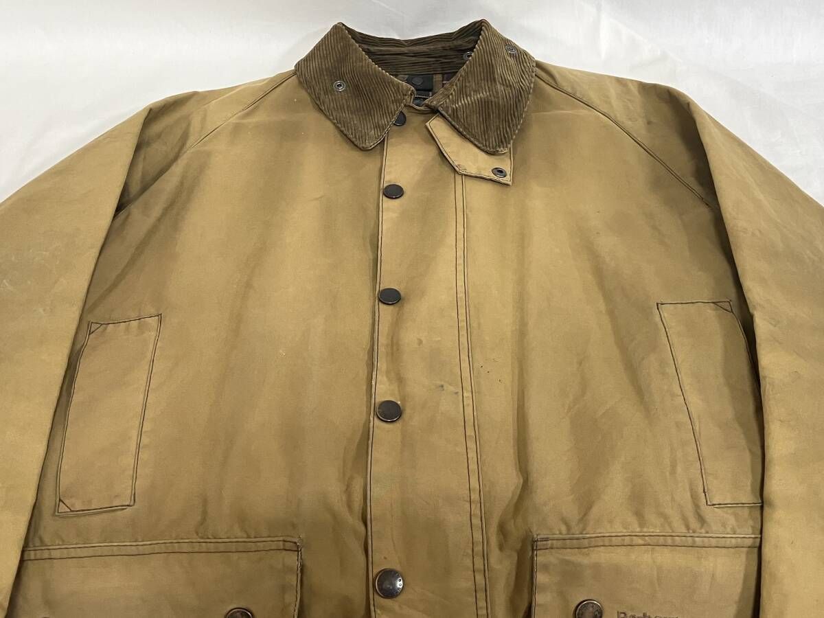 00s BARBOUR CLASSIC MOORLAND JACKET サイズC44/112CM ベージュ