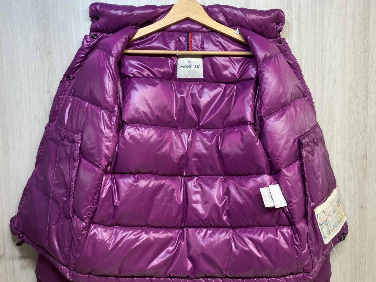 MONCLER ダウンジャケット モンクレール ナイロン パープル ブルゾン