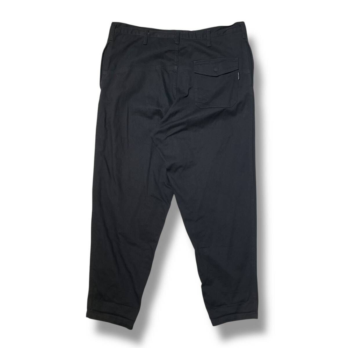 BLACK SCANAL YOHJI 綿パン NO TUCK W WORK PANTS サイズ3 ブラック H 0-P 97-040 ブラックスキャンダル ヨウジヤマモト