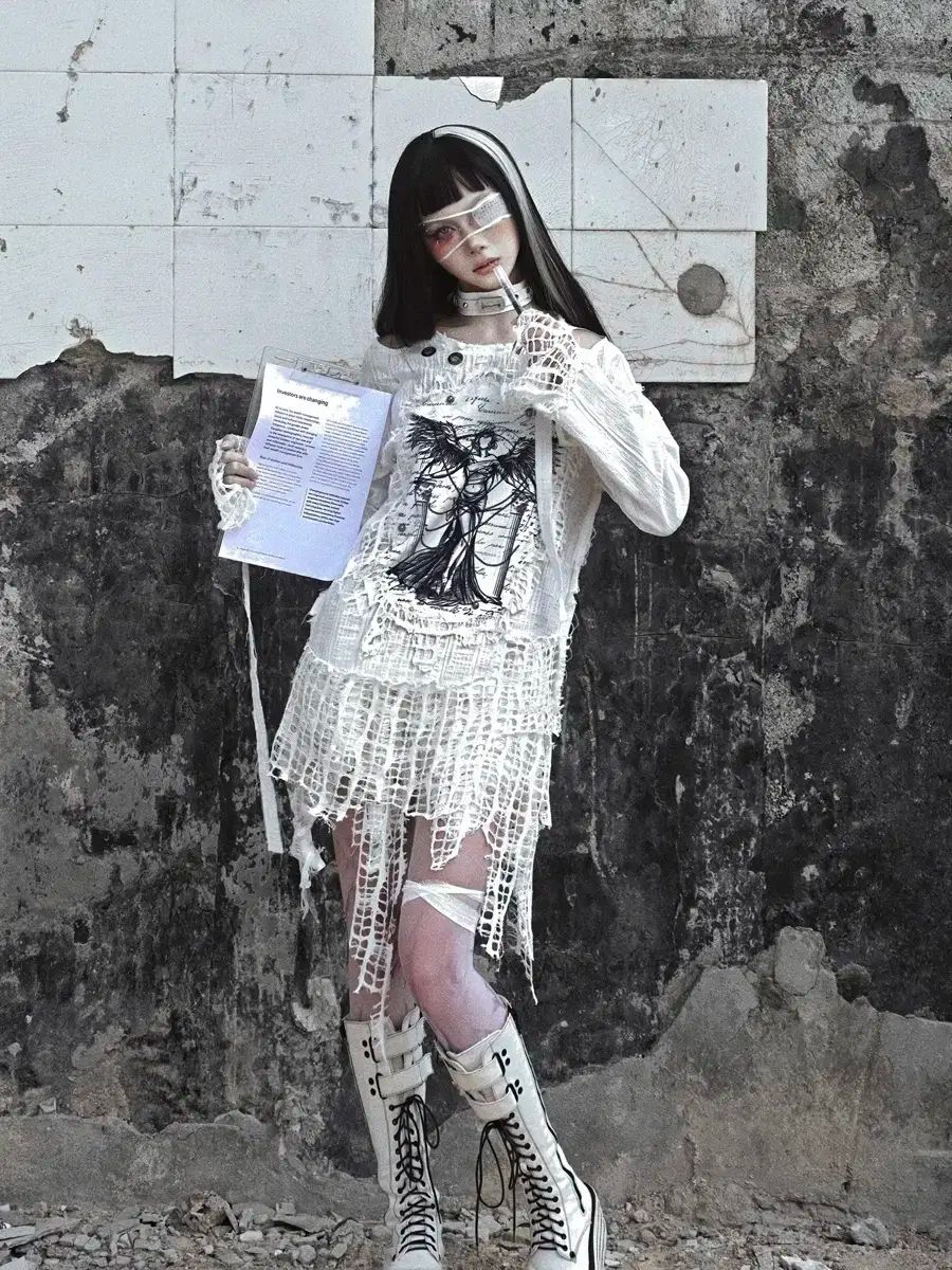  血漿供給 パンク プリント フードTシャツ パーカー トップス