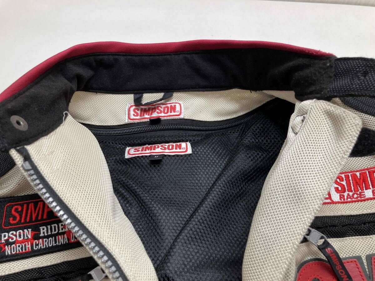 SIMPSON シンプソン バイクジャケット ソフトプロテクター付きメッシュ