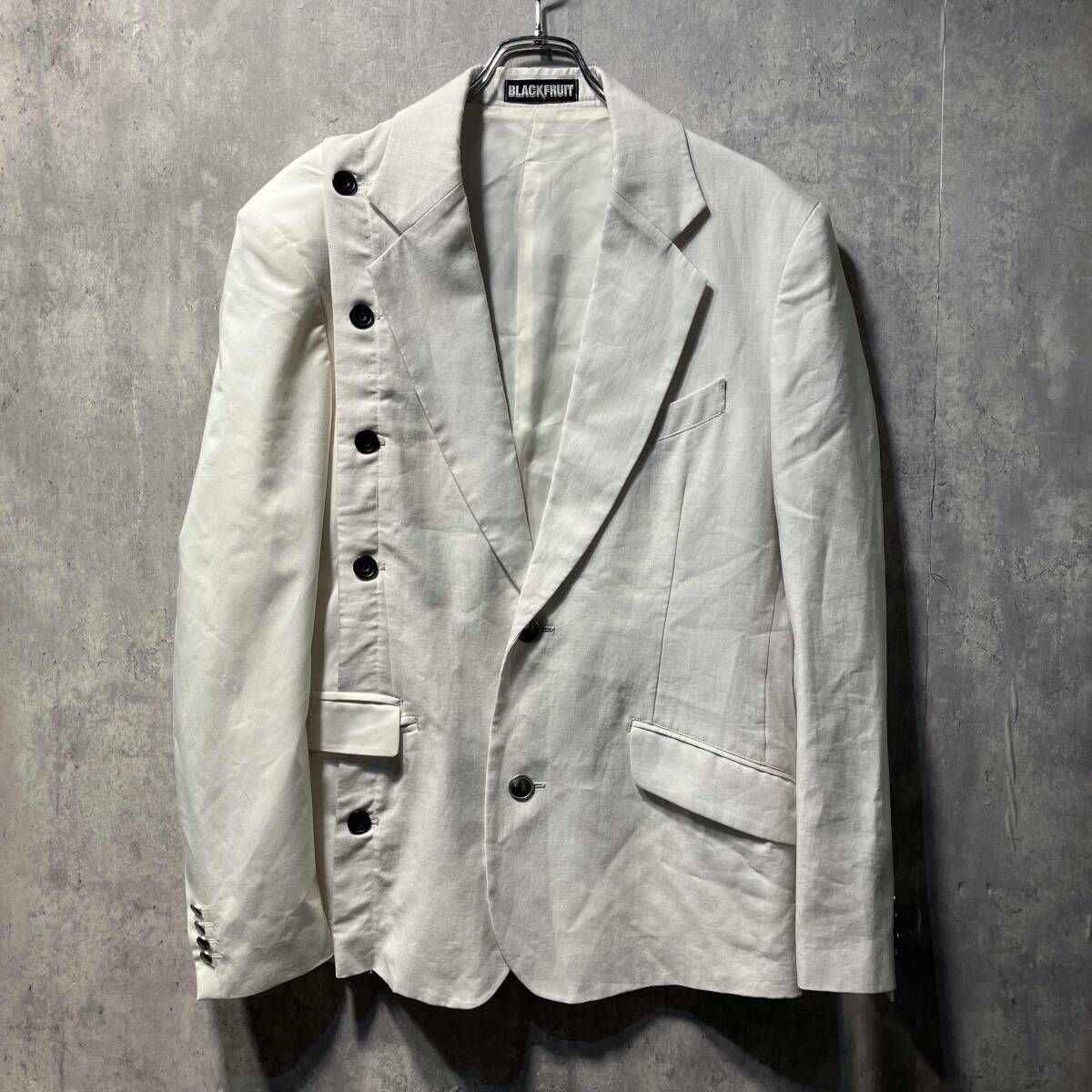 sulvam classic short jacket tailored jacket white M クラシック