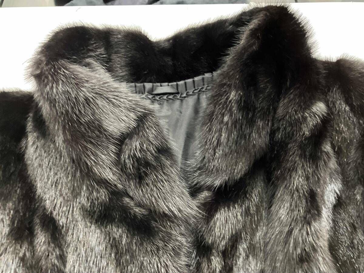 mg sable fur ミンクファーコート ダークミンク size11 - メルカリ